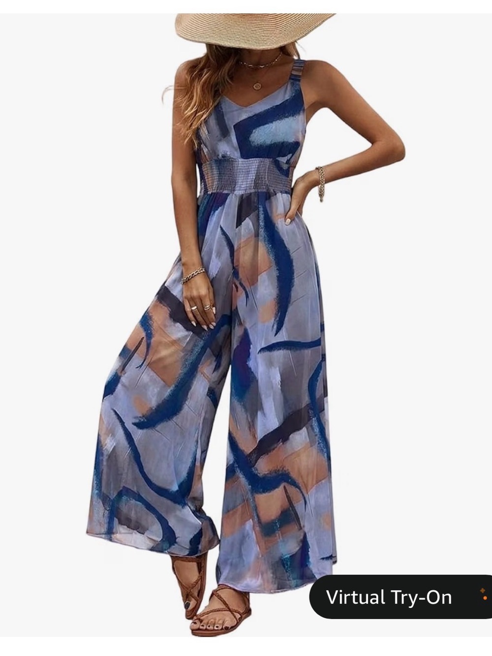 CHICME Abstract Print Romper 
 Size Large Like New